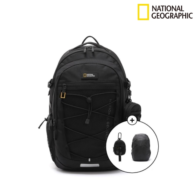 N251ABG570 ブレイブ バックパック BLACK/学生人気バッグ/ライズ·バッグ