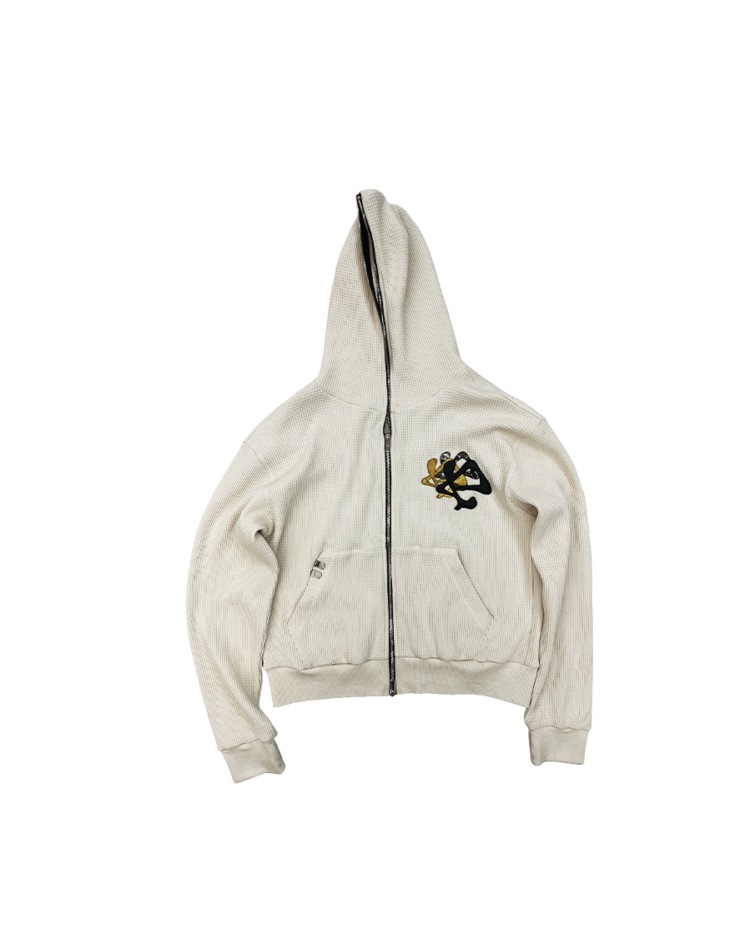 【PACOSPLY】SIREN SCANDAL ZIP UP HOODIE : IVORY