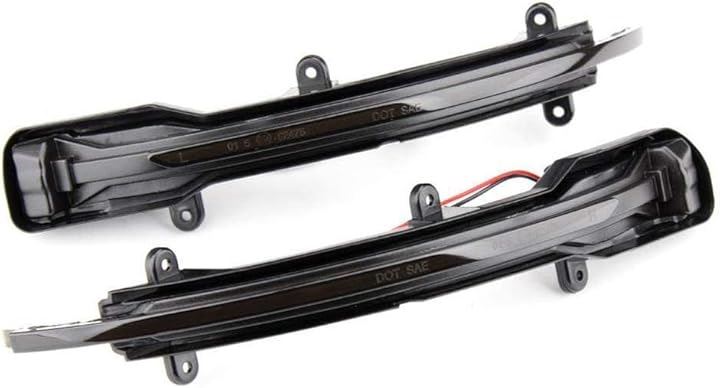互換品 Audi アウディ LED 流れる ドアミラー スモーク仕様 シーケンシャル ダイナミック ウインカー Q5 2008-2017 Q7 2010-2015 純正交換 安心の日本企業