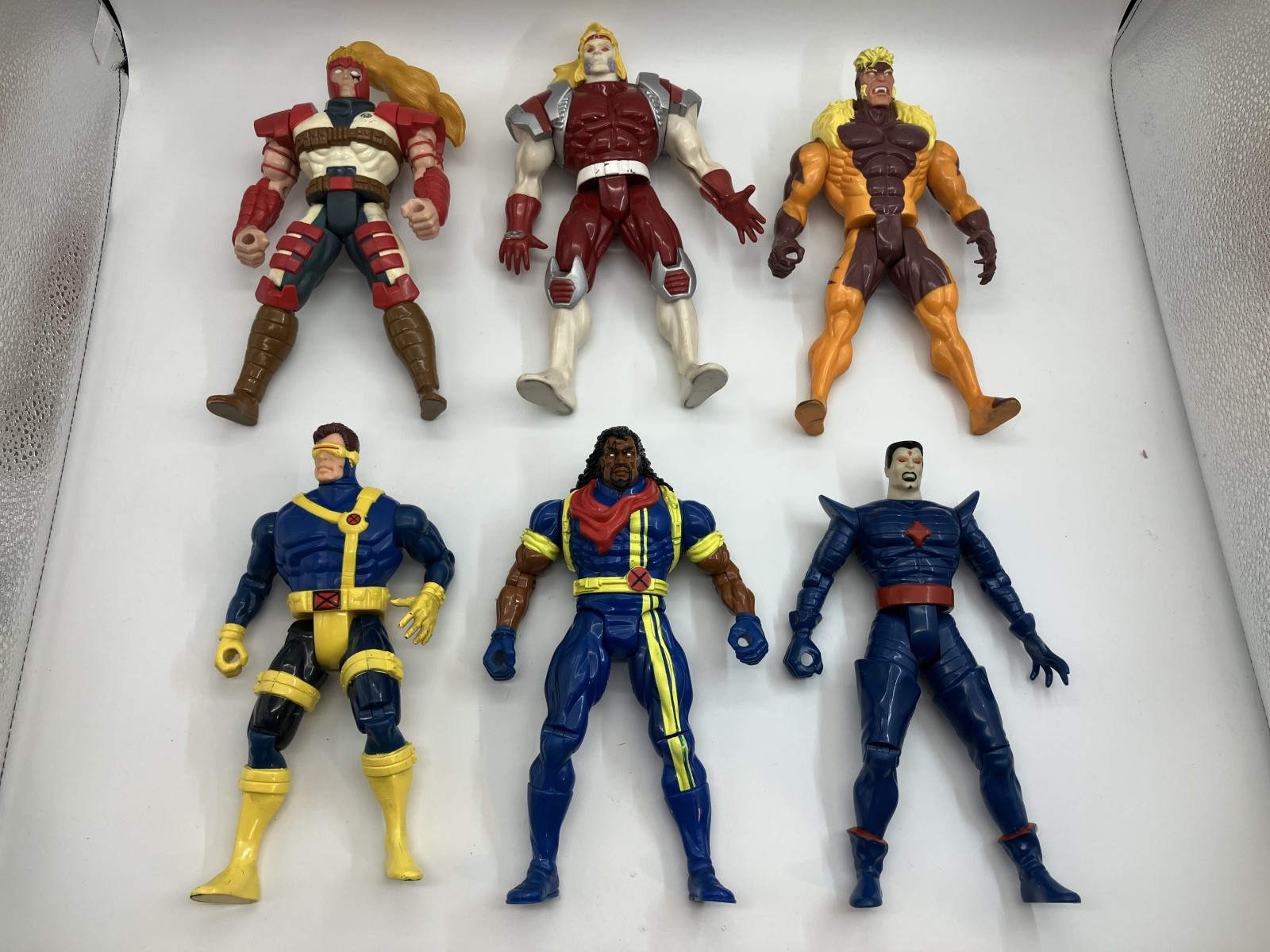 X-Men アクションフィギュア 6体セット マーベル　ケーブル　オメガ・レッド　サイクロップス　ビショップ　セイバートゥース　Mr. Sinister　２５～28ｃｍ