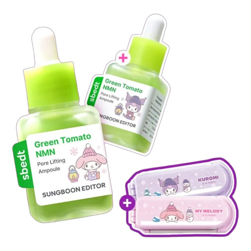 【+サンリオ ランダムコーム】 グリーントマト NMN ポアリフティングアンプル 40ml ダブル企画セット