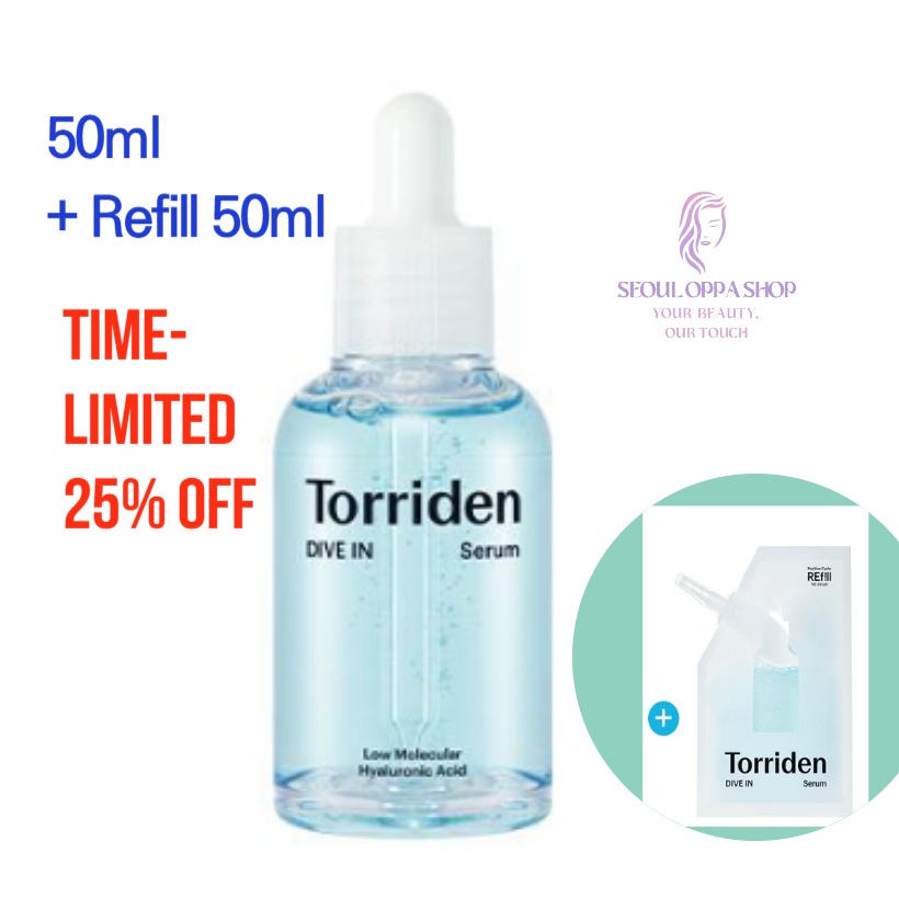 [リフィルキット特集]ダイブイン低分子ヒアルロン酸セラム50ml (リフィルパック50ml贈呈)