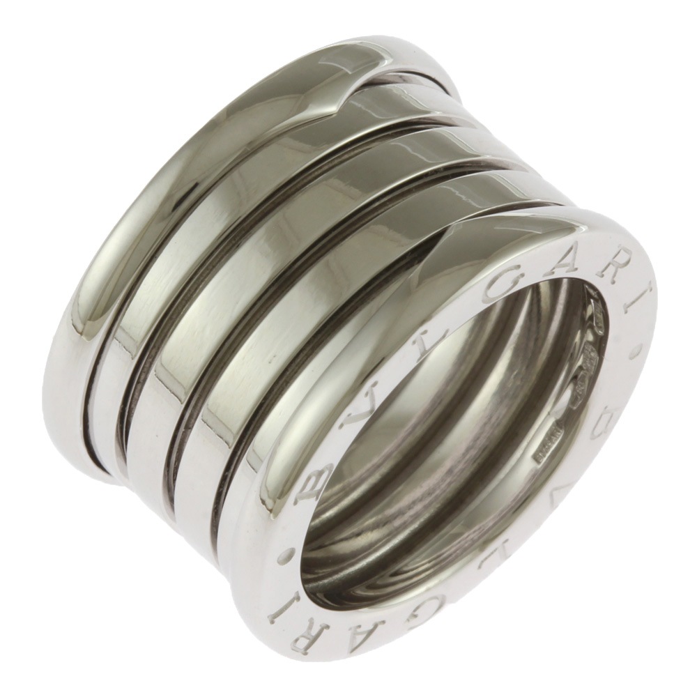 ブルガリ B-zero.1 ビーゼロワン 5バンド リング 指輪 8.5号 18金 K18ホワイトゴールド BVLGARI 中古 美品