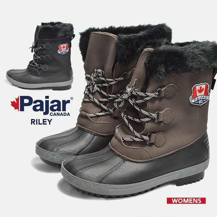 防寒 ビーンブーツ ブーツ 防水 雪用 レディース Pajar CANADA パジャール 女性 婦人 靴 ウィンターブーツ 冬用ブーツ