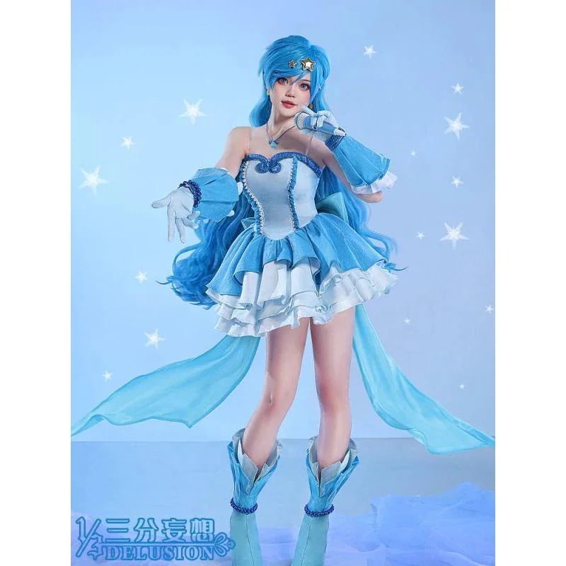 2026新作 L 【三分妄想1/3Delusion】ぴちぴちピッチ 宝生 波音 コスプレ衣装/ウィッグ/ブーツ コスチューム
