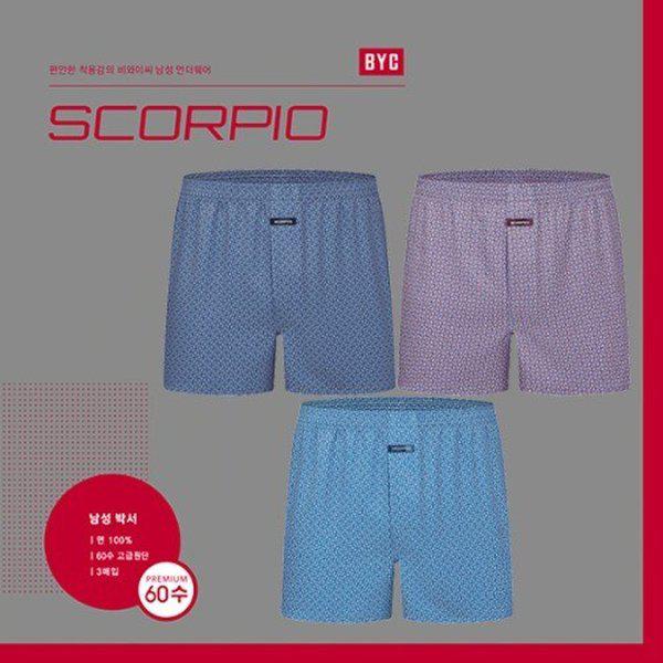 スコーピオ高級60番手3枚入りボクサ-トランクスパンツ1433 4,723円
