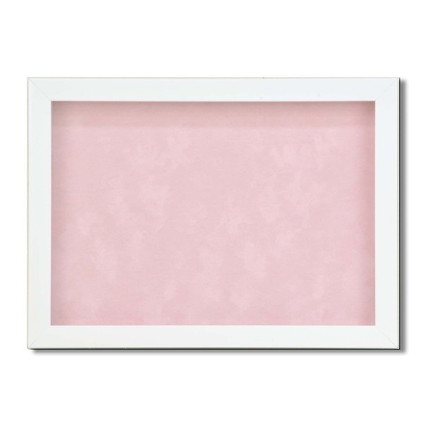 ピンバッチ缶バッチを飾れる額壁掛けスタンド付 紫外線やほこりや劣化から防ぐ A4（32423mm） ピンク