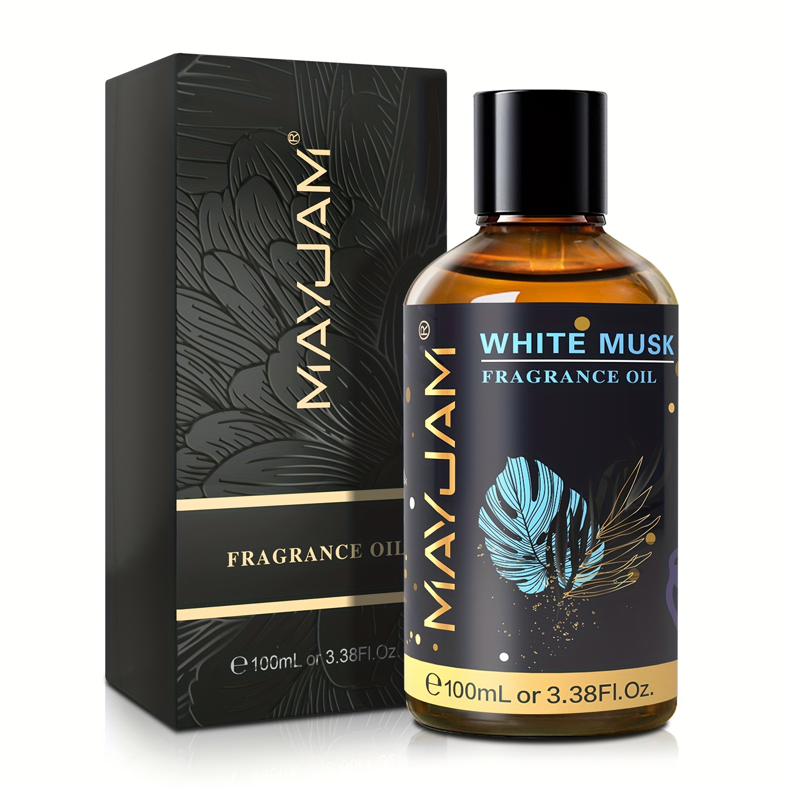 1個 100ml/3.38fl.oz MAYJAM ホワイトムスク フルーツエッセンシャルオイル ディフューザー・加湿器・石鹸作り用