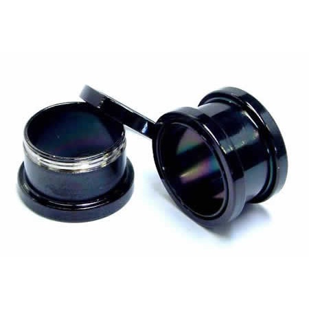 ボディピアス 22mm 黒色 ブラックフレッシュトンネル 22ミリ 定番 ステンレス コーティング ネジ式 装着簡単 ラージホール 大きい 土管型 耳 軟骨 口 舌 乳首 bk-tn22xxxxxx 9,350円