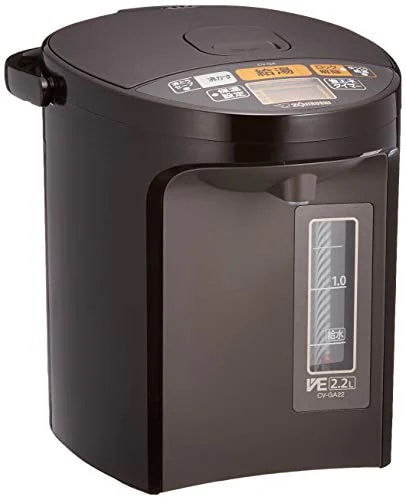 象印 電気ポット 2.2L 優湯生 省エネ ハイグレード 5段階温度設定 ブラウン CV-GA22