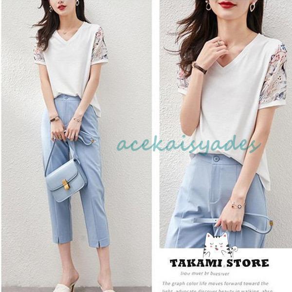 【2025新作SALE】シャツ ブラウス tシャツ 半袖 カットソー 無地 トップス レディース Tシャツ Vネック 夏 夏シャツ ゆったり カジュアル