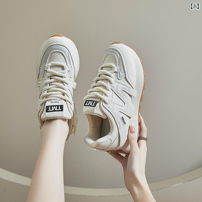 スポーツ シューズ 運動靴 婦人靴 春 軽量 ソフト ソール 衝撃吸収 中学生 ランニング シューズ レディースカジュアル