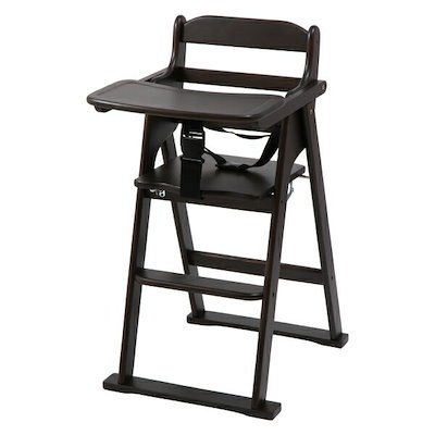 他サイト： 【送料無料】不二貿易　木製折り畳みベビーチェアー　ブラウン　17633の商品画像