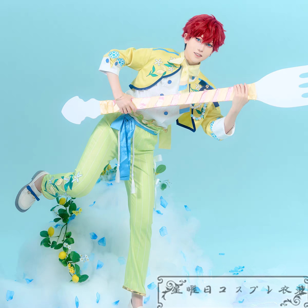 あんスタ 夏香る！黄色いサマースパークル 白鳥藍良 天城一彩 礼瀬マヨイ 風早巽 コスプレ衣装 コスチューム