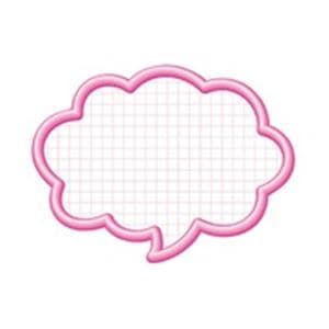 （業務用10セット）タカ印 抜型カード 16-4192 吹出大 ピンク 50枚