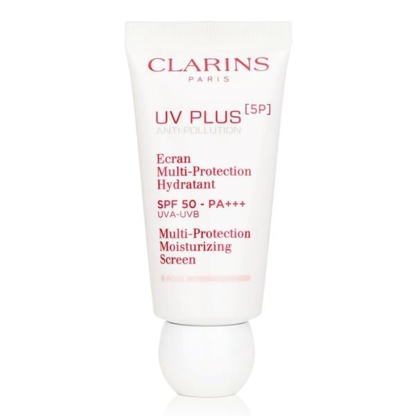 uvプラス [5p] アンチポリューション マルチプロテクション モイスチャライジング スクリーン spf50 - ローズ 30ml