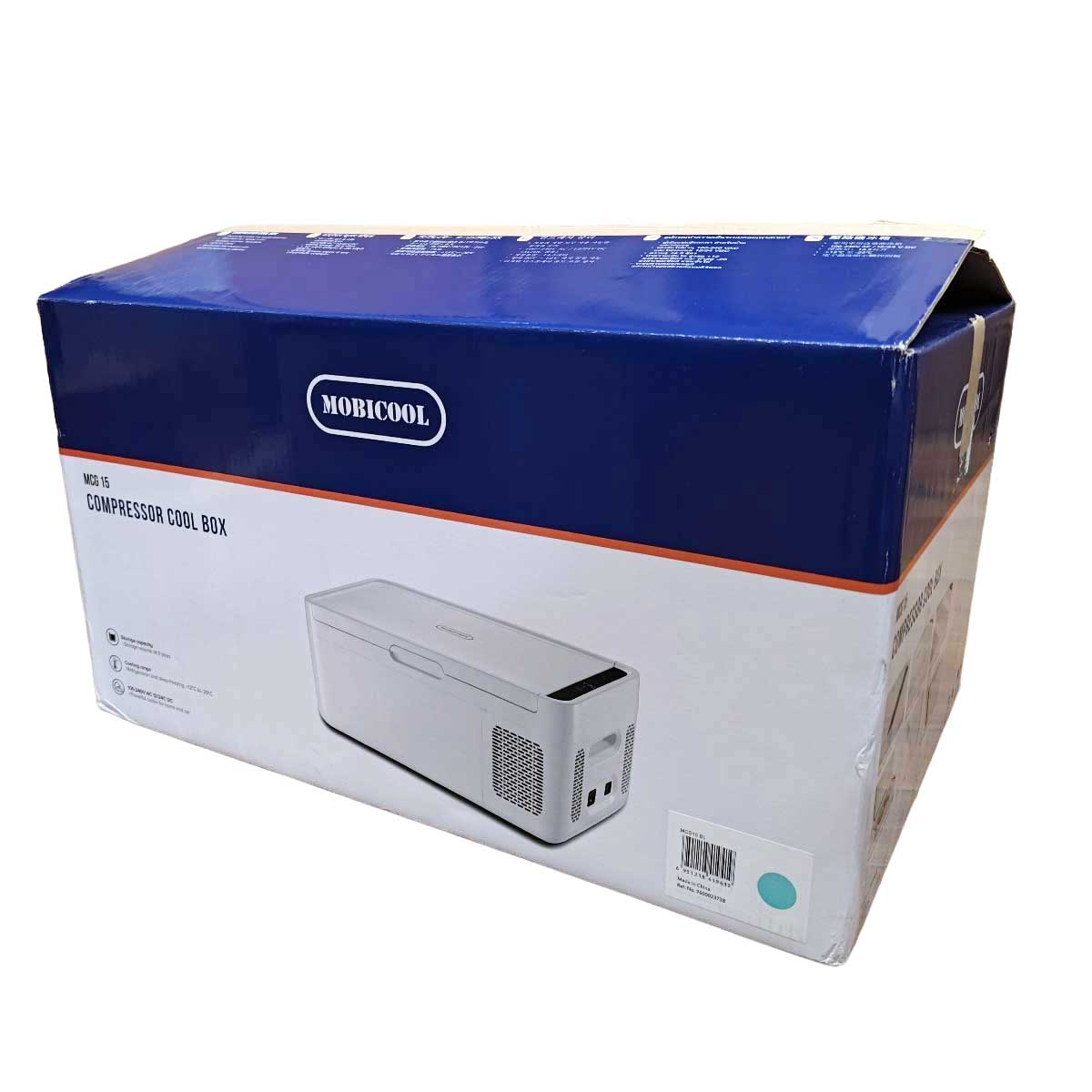 【中古・未使用品】ドメティック DOMETIC MOBICOOL 2WAYコンプレッサー冷凍庫 冷蔵庫 AC100V/DC12V/24V ポータブル ブルー DM-MCG15 BL キャンプ アウトド