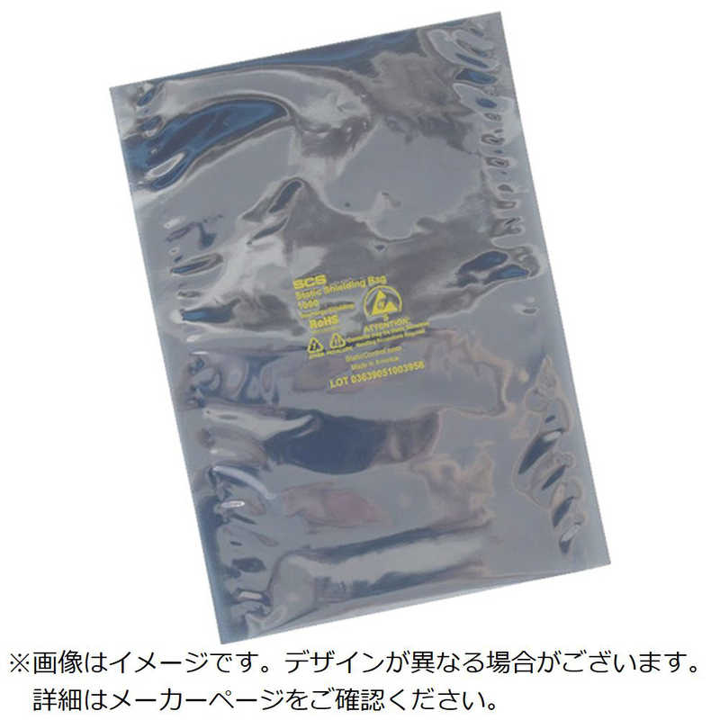 DESCO　SCS 静電気シールドバッグ フラットタイプ 381X457mm 100枚入り　1001518