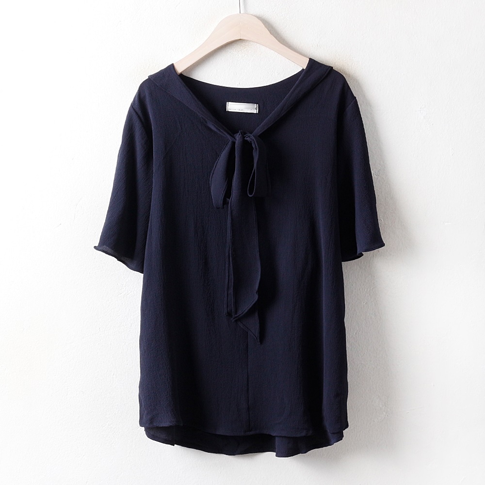 服韓国服ファッション大きいサイズネックスカーフブラウスIR2750M807 real bigsize korea fashion