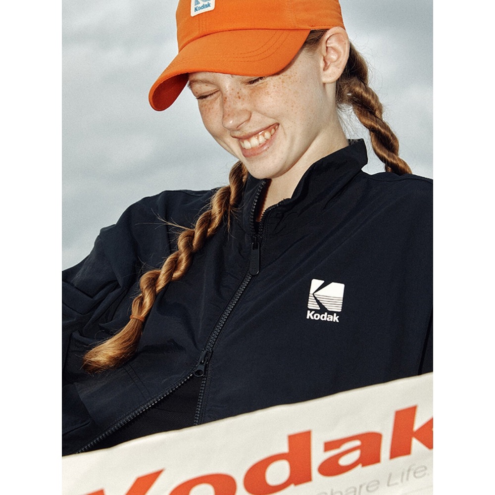コダックアパレルモノクロームウォームアップジャケット女性用ブラック