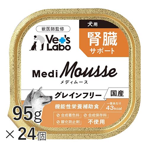 全国送料無料 ＪＰＣ メディムース 犬用 腎臓サポート 95g×24個