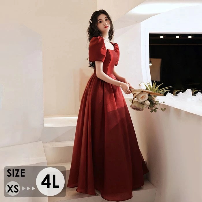 ドレス 大人 袖付き ワンピース 半袖 ピアノ 発表会 ロングドレス 大きいサイズ 小さいサイズ 演奏会 結婚式 母親 演奏会ドレス 大人 レディース ロング丈 披露宴 ピアノ発表会 韓国 イブニング 12,893円