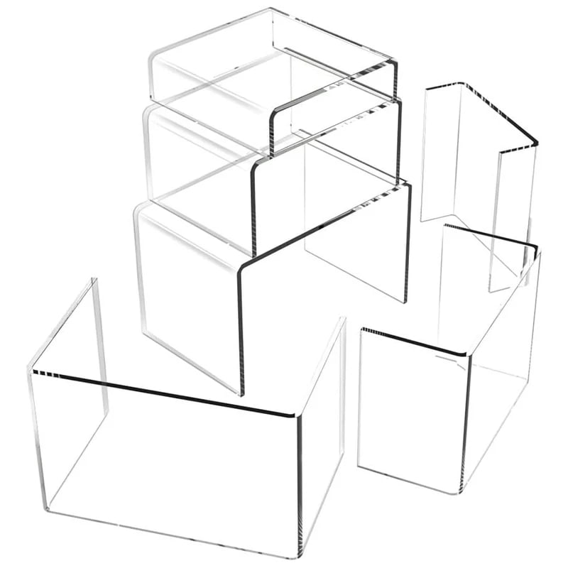 アクリル化粧品ディスプレイ,透明なジュエリー棚,人形,カップケーキ,キャンディー,デザート,デスクの装飾