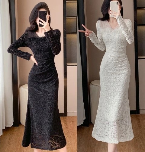 再販未定ロングワンピース 長袖 Vネック フリル きれいめ シンプル カジュアル かわいい レディース【大きいサイズ レディース 春夏 結婚式 きれいめ タイト フォーマル 大人 上品 チュニック o 4,568円