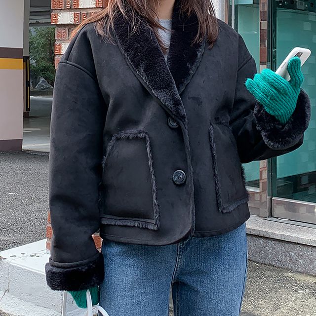 毛皮裏地ジャケット(2colors)