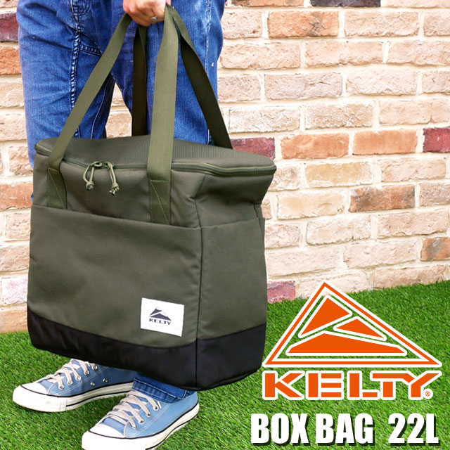 ケルティ KELTY コンテナバッグ ボックスバッグ クーラーバッグ 22L アウトドア キャンプ 買い物 エコバッグ 手持ち 手提げ オリーブ メンズ レディース 2594011