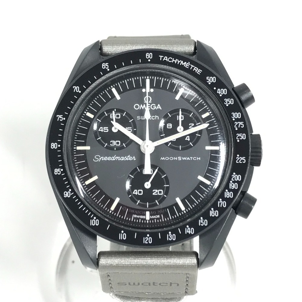 Swatch スウォッチ 腕時計 SO33A100 ミッショントゥマーキュリー ムーンスウォッチ OMEGA オメガ コラボ メンズウォッチ 彗星 ウォッチ セラミック ブラック