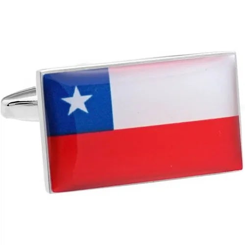 カフスボタン チリ 国旗 カフス カフリンクス