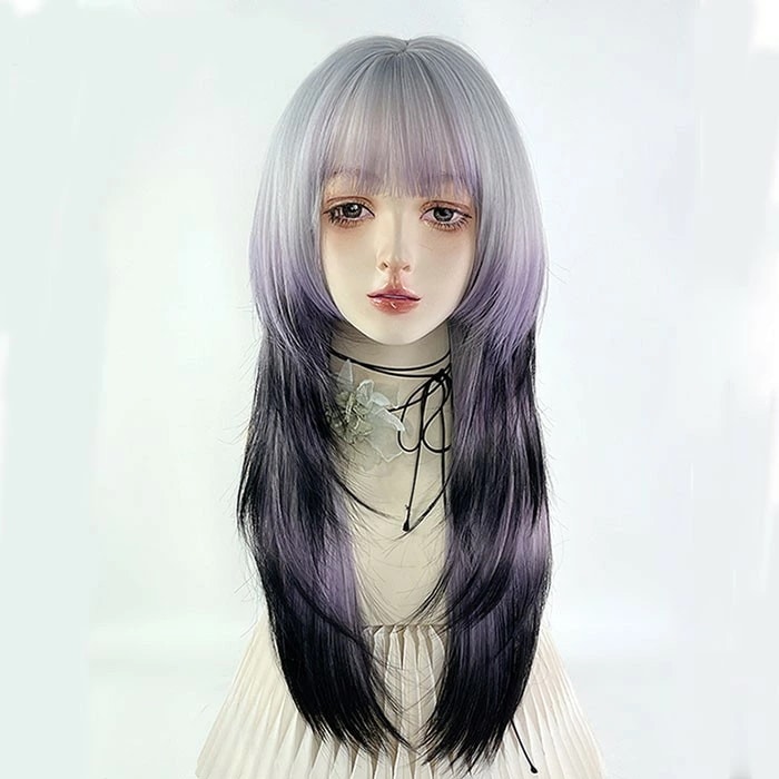 ウィッグ フルウィッグ グラデーション ロングウィッグ ぱっつん前髪 ロリータ 前髪あり レッド 姫ウィッグ ハロウィン 原宿風 韓国風 かつら コスプレ 可愛い コスチューム 仮装 大人用 普段使い 5,237円