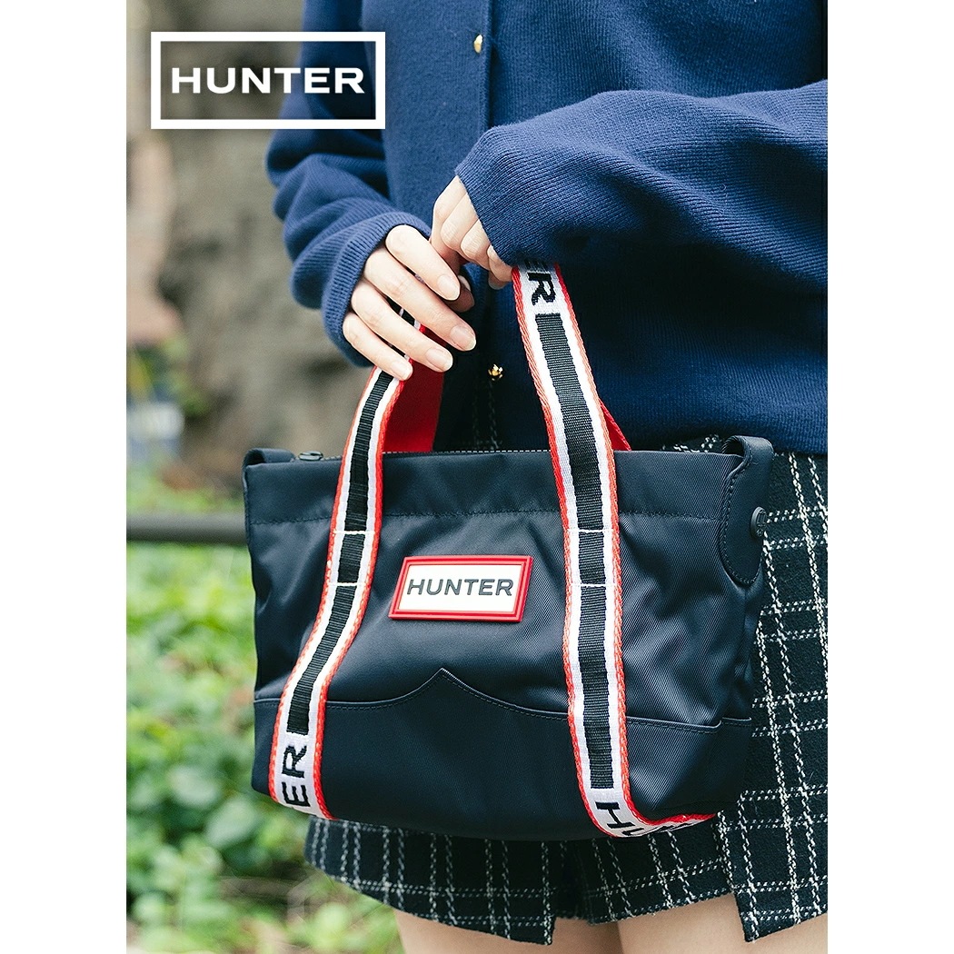 HUNTER ハンター トートバッグ ショルダーバッグ ナイロン ミニ トップ クリップ トート バッグ バッグ NYLON MINI TOPCLIP BLACK ( かばん ナイロン メンズ レディ