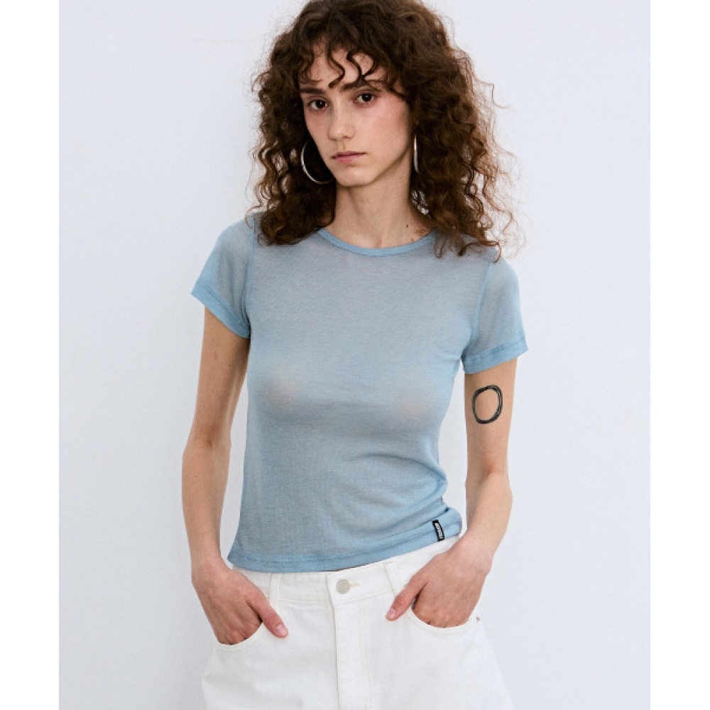 ニック&ニコールウールテンセルハーフティー_SORA