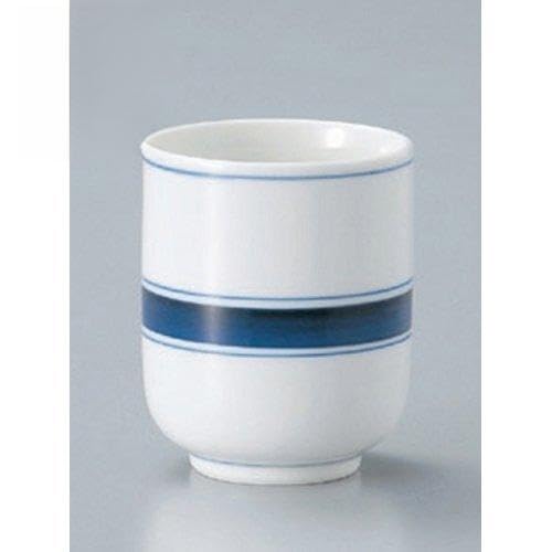 10個セット 長湯呑 一本線長湯呑 [6.3 x 8cm(230cc)] 強化 強化 和食器 酒器 料亭 旅館 業務用