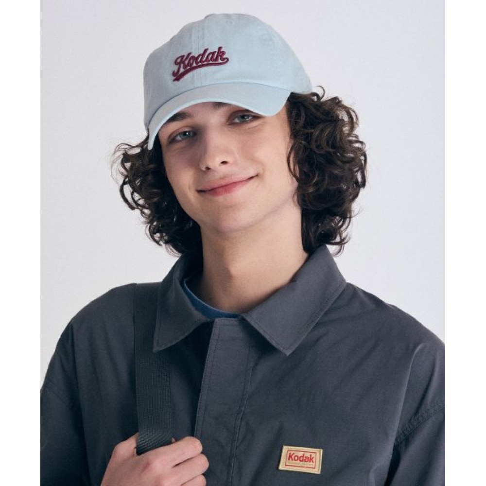 KODAK (コダック) レタリングリラックスフィットボールキャップ S.BLUE