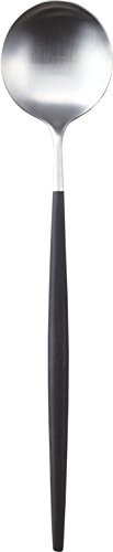 クチポール 単品 サービング スプーン GOA シルバー×ブラック GO.14