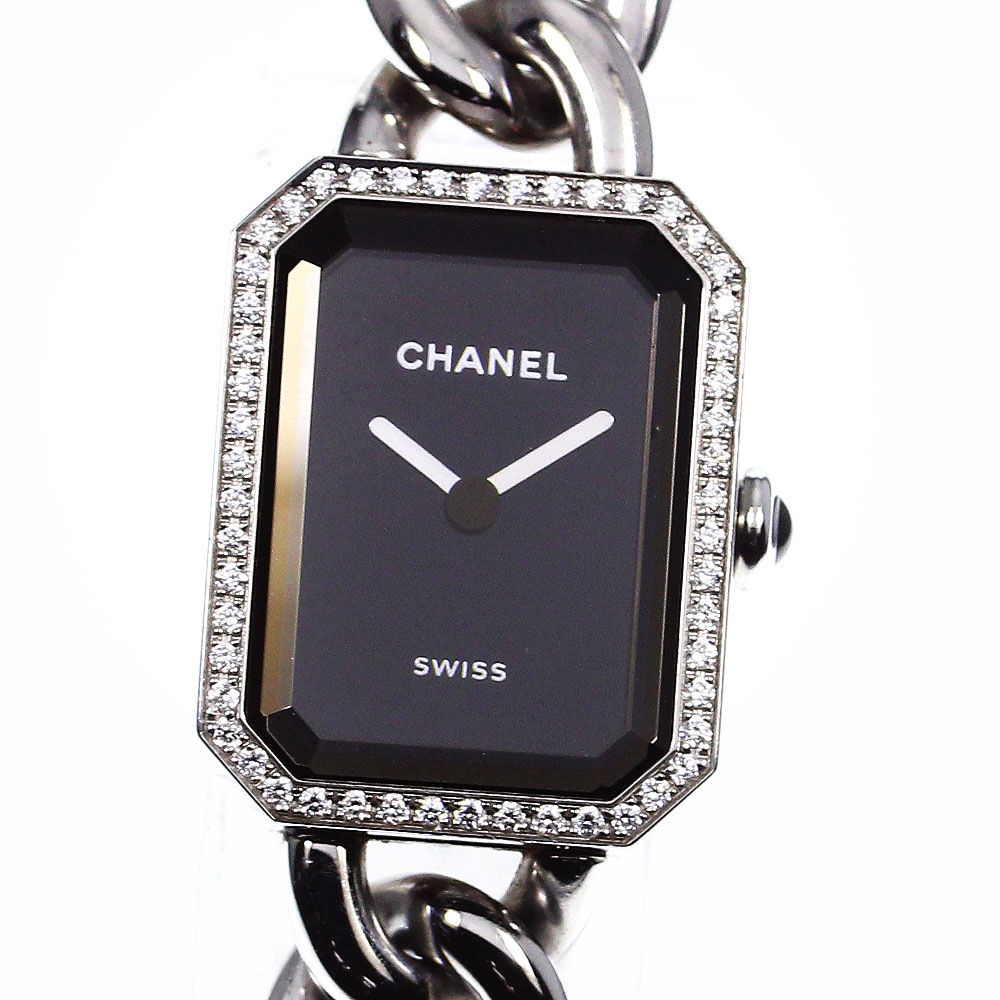 シャネル CHANEL H7021 プルミエール ダイヤベゼル クォーツ レディース 箱保証書付き_792578【中古】