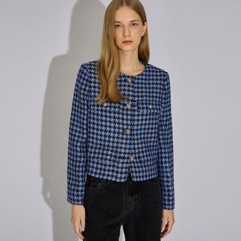 (シズ・ミス) チェックツイードジャケット_SWWJKO31010 11,100円
