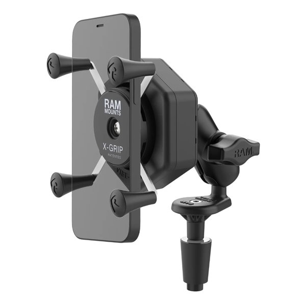 防振Xグリップ S ＆フォークステムベースセット ショートアーム 内径φ12-38mm対応 RAM-B-176-A-UN7-462