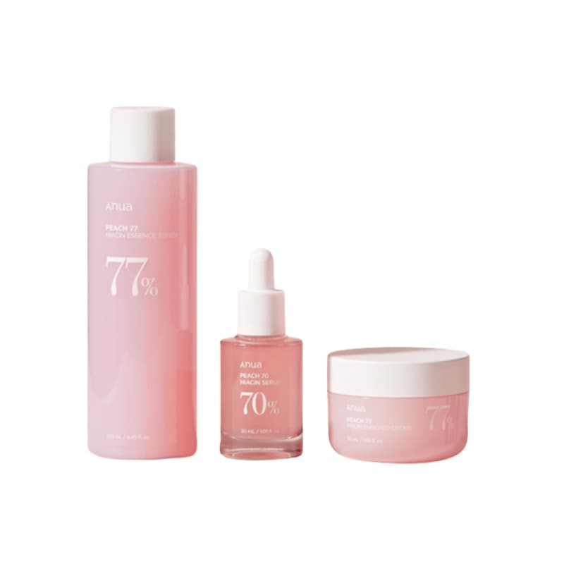 桃 3STEP セット/トナー+セラム+クリーム