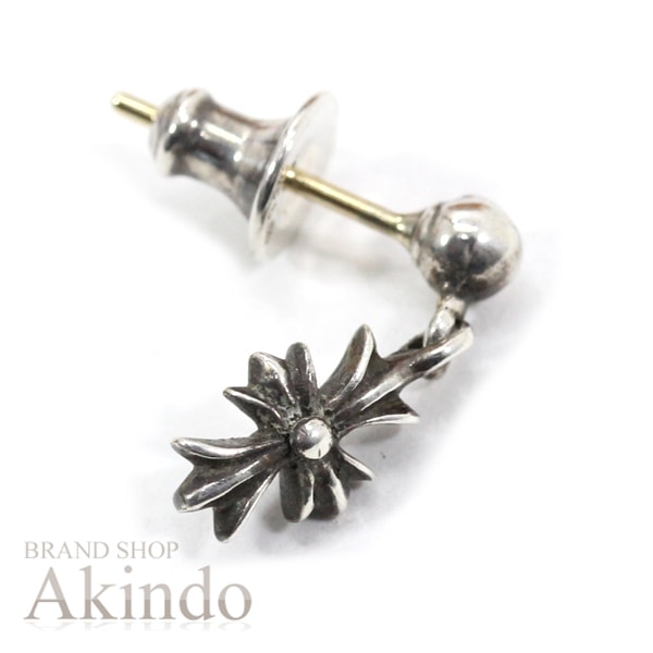 クロムハーツ ピアス CHROME HEARTS タイニーE CHクロスピアス シルバー925 14K Silver925/K14GOLD クロム ハーツ メンズ レディース ブランド 定番 人気 プ