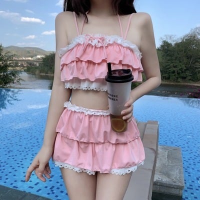 水着 ビキニ フリル 体系カバー水着 かわいい 大人可愛い きれいめ セクシー シンプル カジュアル ナチュラル ゴージャス 華やか 大人 大人っぽい おしゃれ お洒落 レトロ 主役級 ws