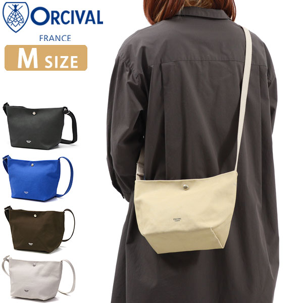 レディース 斜めがけバッグ ブランド 大人 小さめ 布 軽量 コットン 無地 キャンバス オーチバル ライトキャンバス SHOULDER POUCH MEDIUM OR-H0074LCV