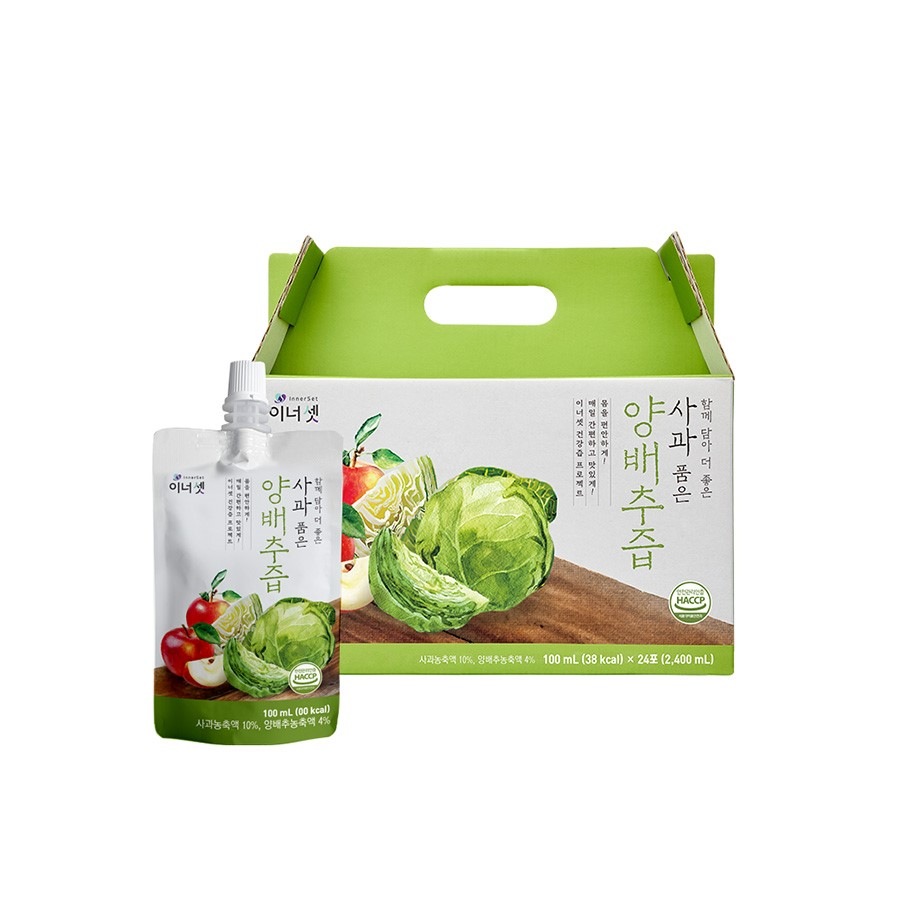 リンゴを入れたキャベツ汁（100ml24個）