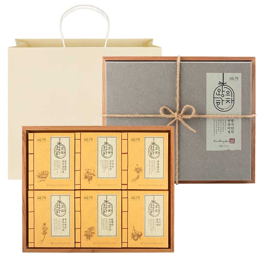 双戒明茶王の一次宮中ダチャップ+ショッピングバッグギフトセット6種1セット