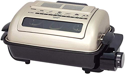 色：ゴールド [山善] ワイドグリル フィッシュロースター 魚焼きグリル ゴールド NFR-1100