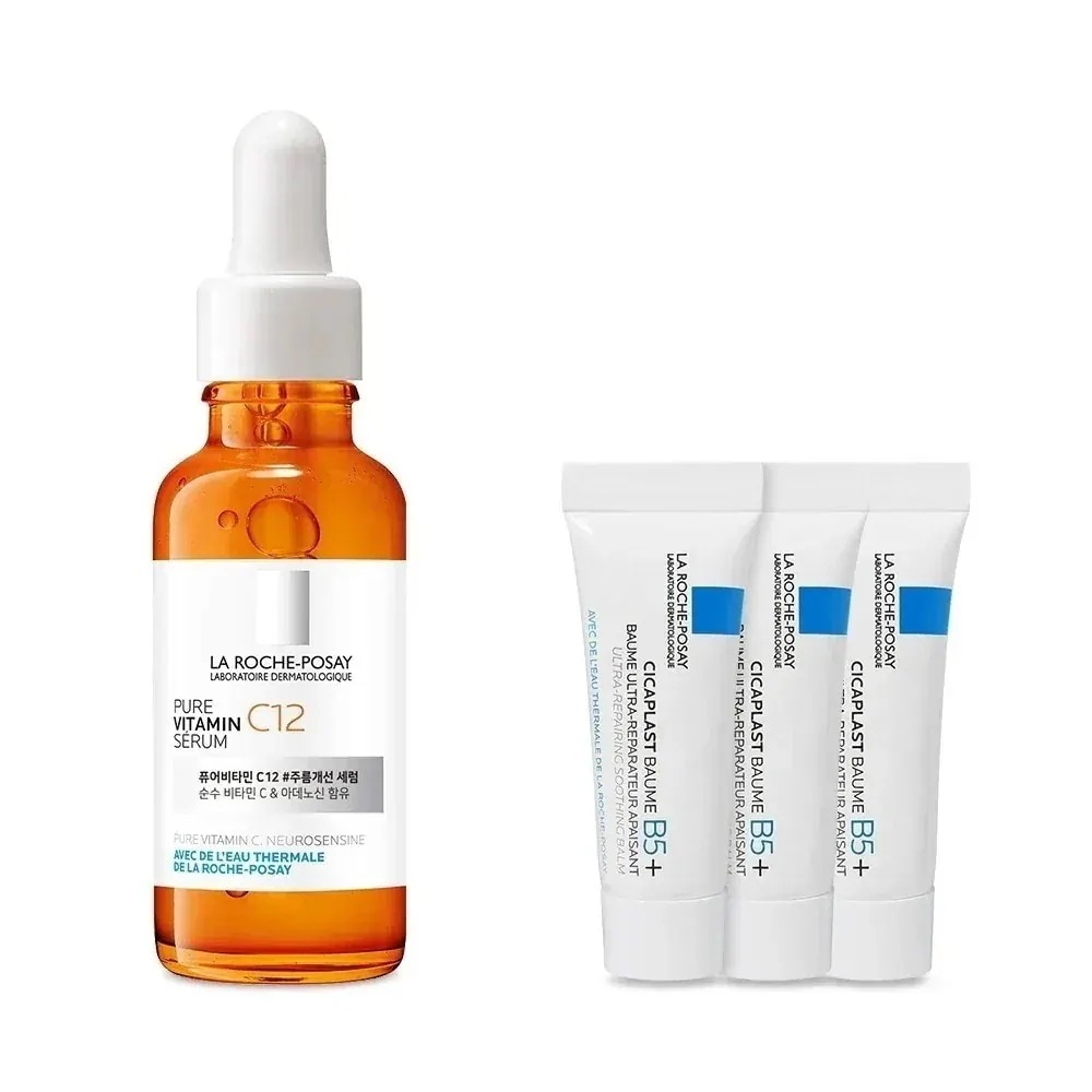 [25SS/New] (25年1月15日発売) 純粋 ビタミン C12 セラム 30ml + シカバーム 3ml x 3
