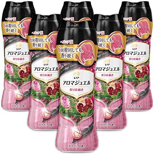 【ケース販売】レノア ハピネス アロマジュエル 香りづけ専用ビーズ ヘビロテ服も新鮮な香り長続き ざくろブーケ 本体 520mLx6本